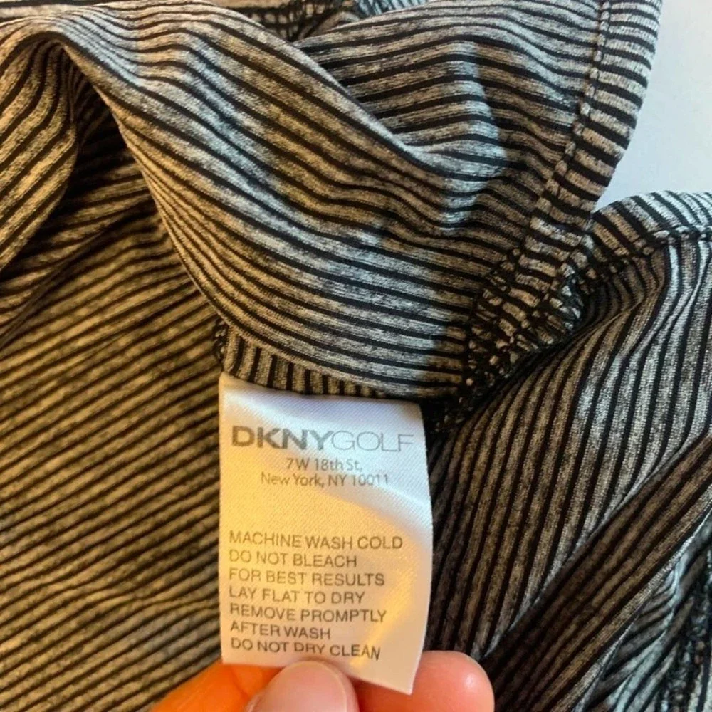 DKNY Golf sleeveless top Orange, Black and White XS